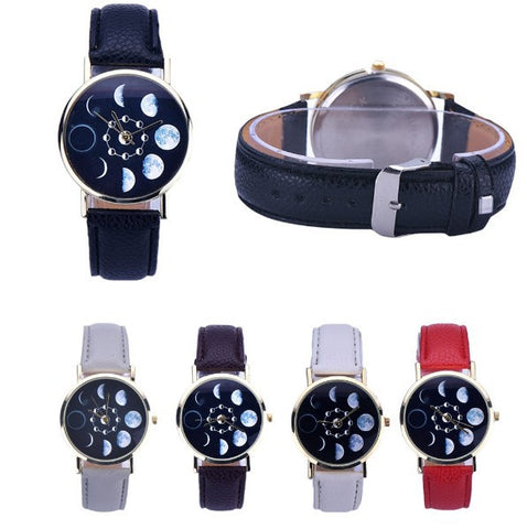 Lunar Eclipse Pattern Wrist Watch
